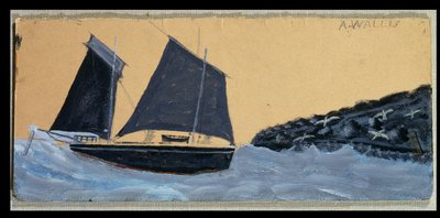 Sailing off St. Ives by Alfred Wallis